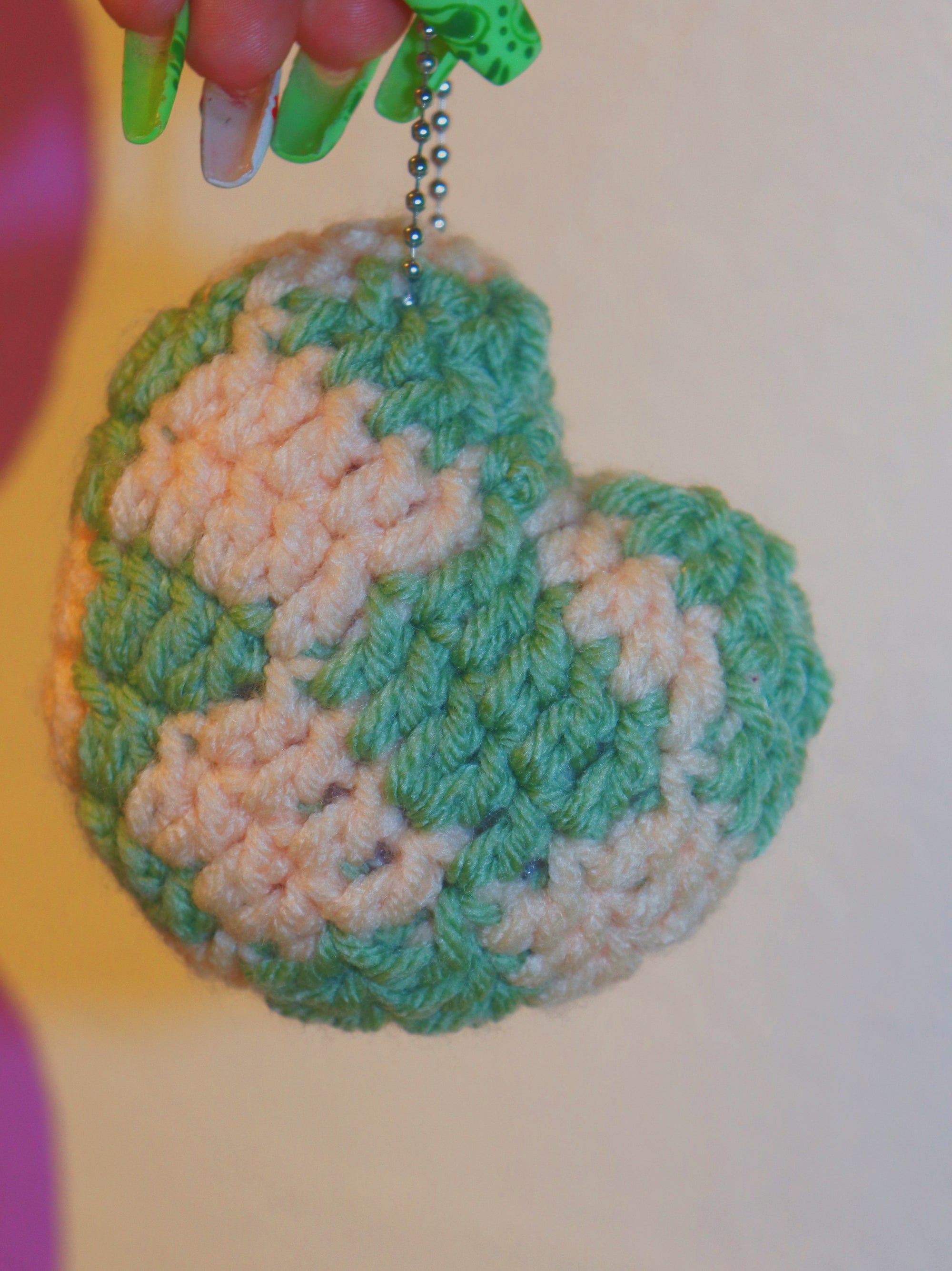 Checkerboard Crochet Heart