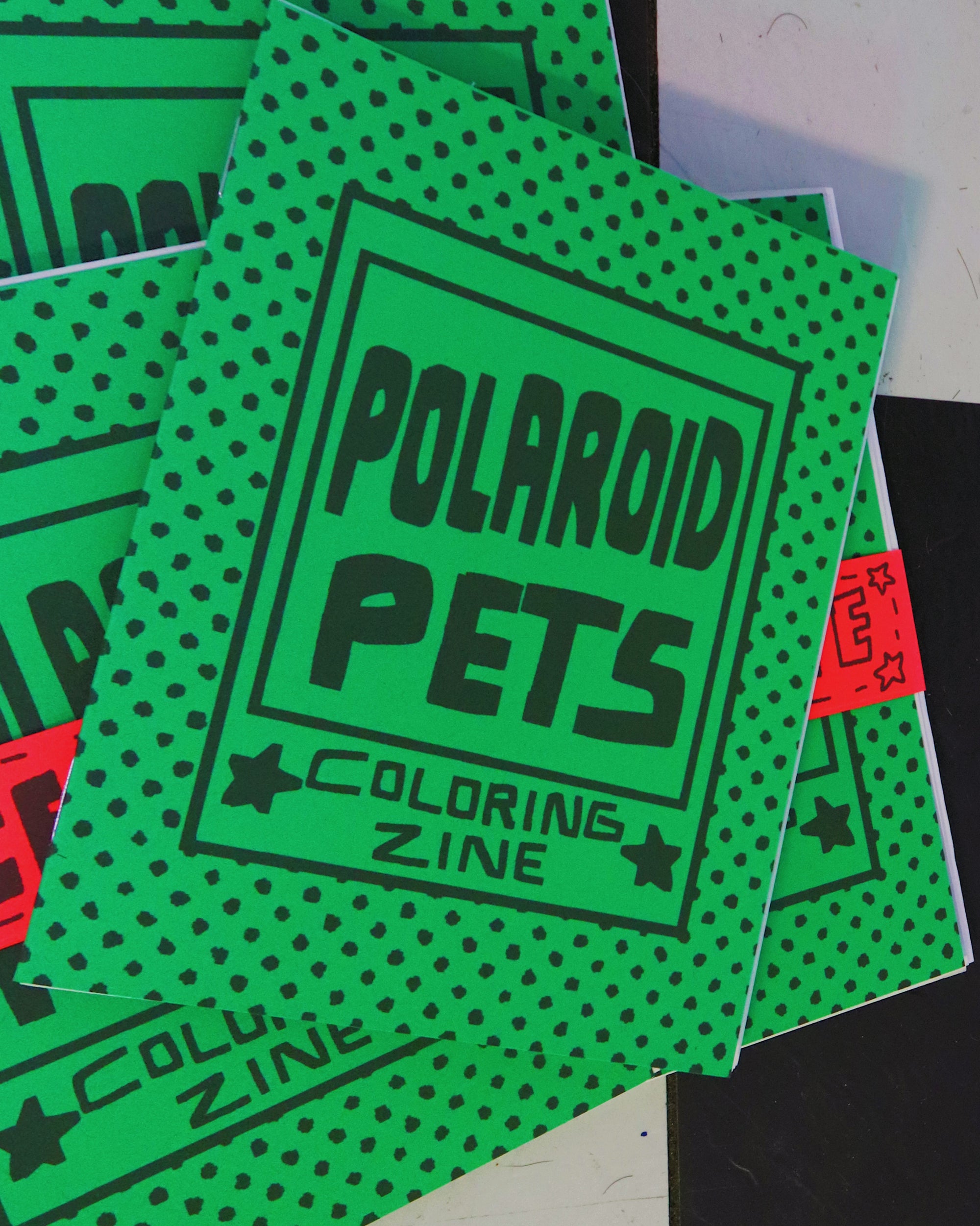 POLOROID PETS COLORING ZINE