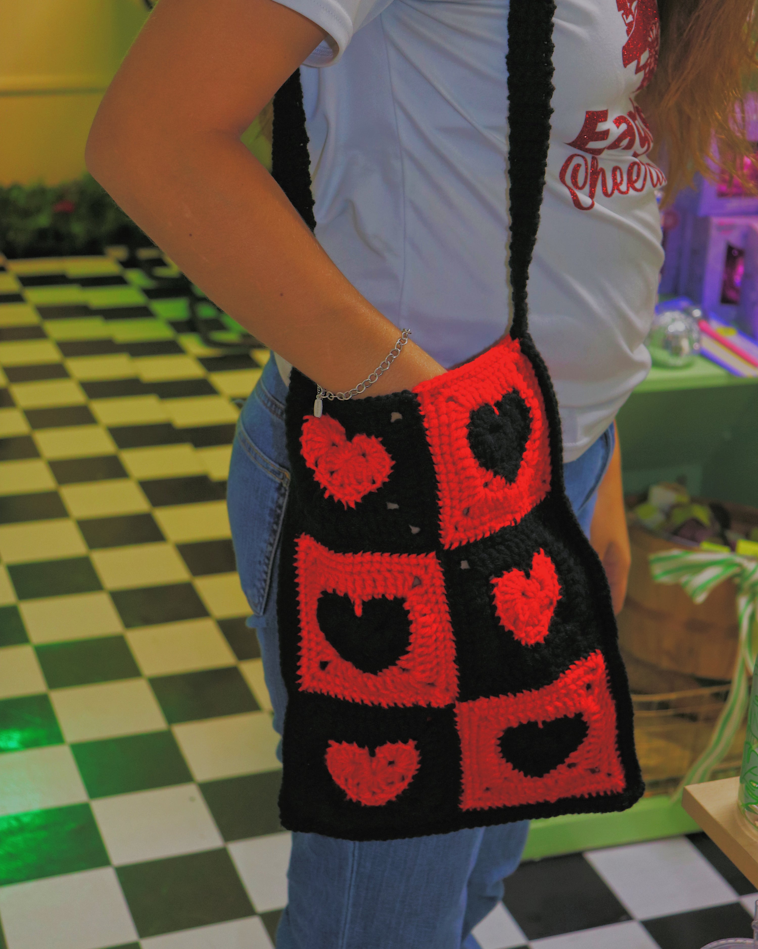 Queen of Hearts Crochet Tote ♥️