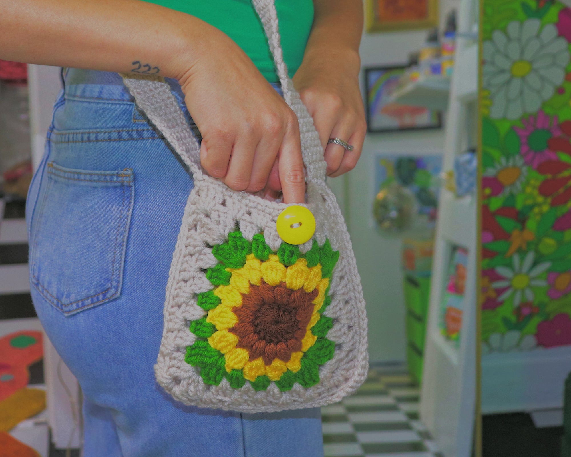 Sunflower Crochet Tote 🌻