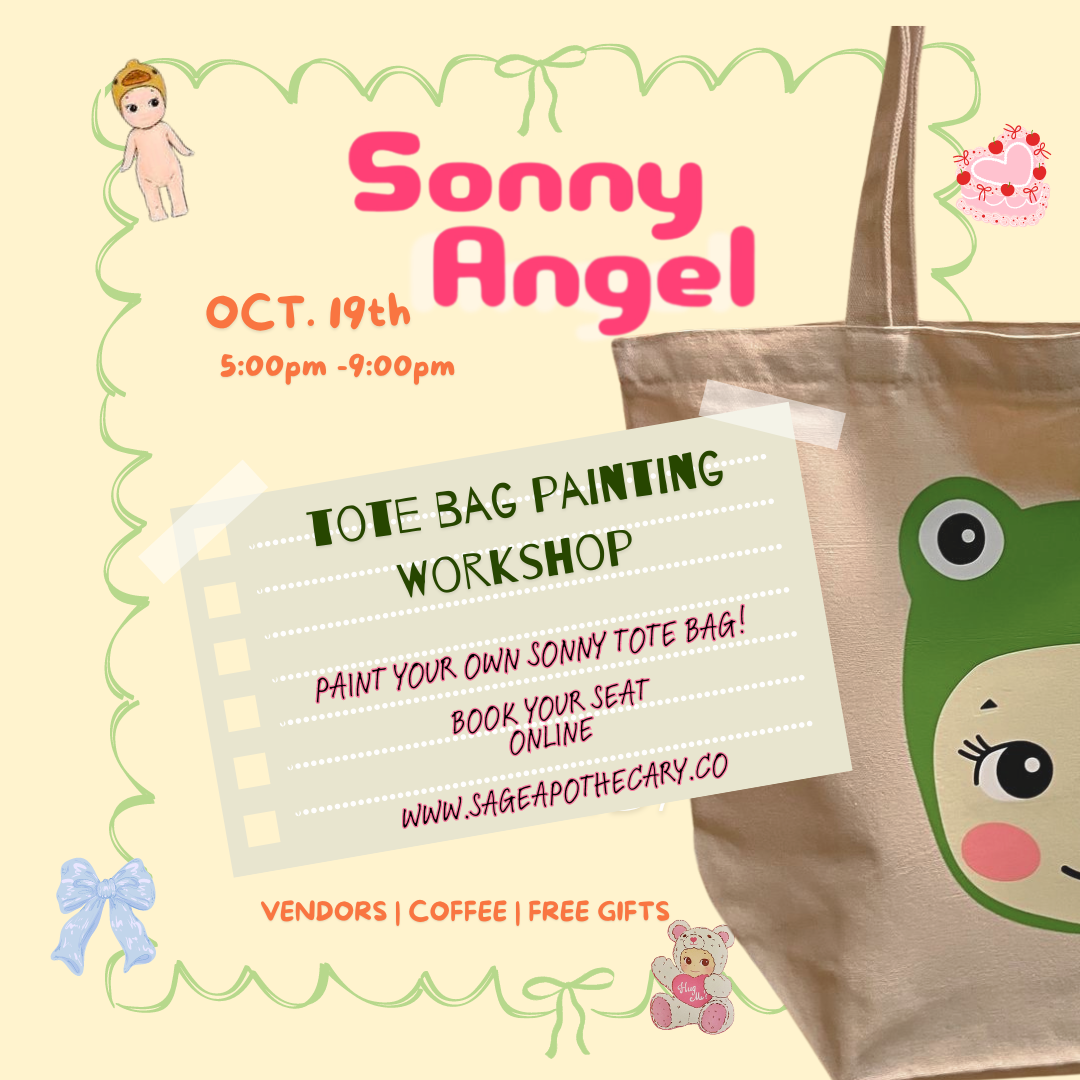 SONNY ANGEL TOTEBAG PAINTING WORKSHOP