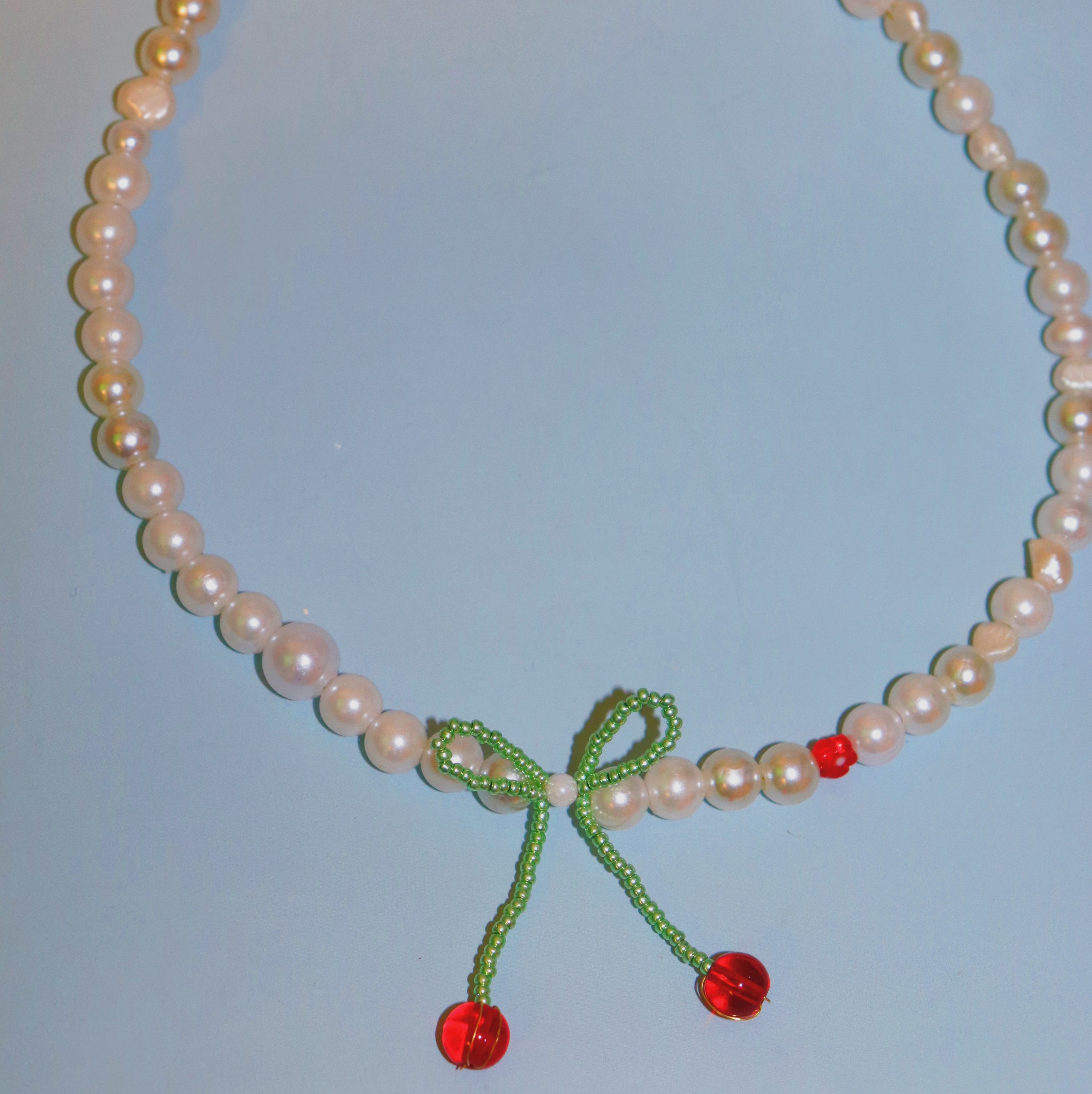 Cherry Pearl Necklace