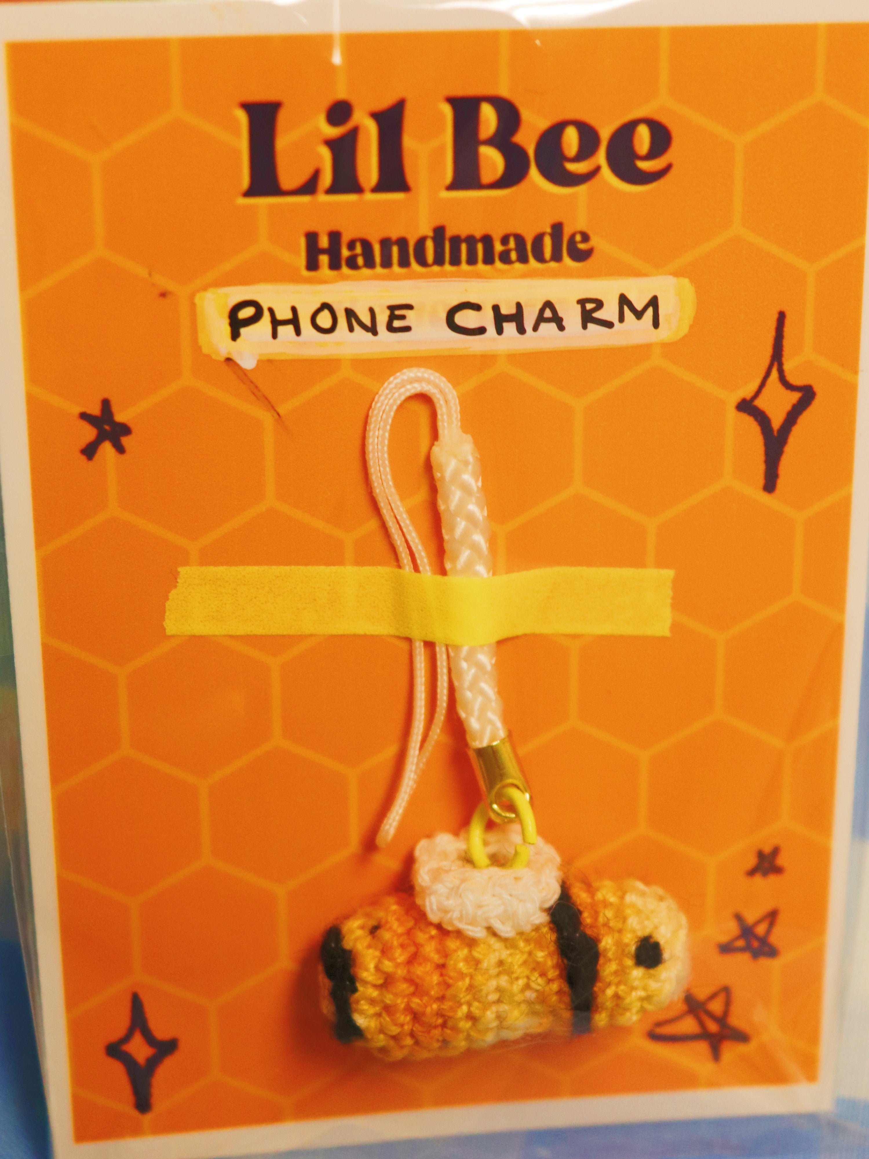 Lil Bee Crochet Phone Charm