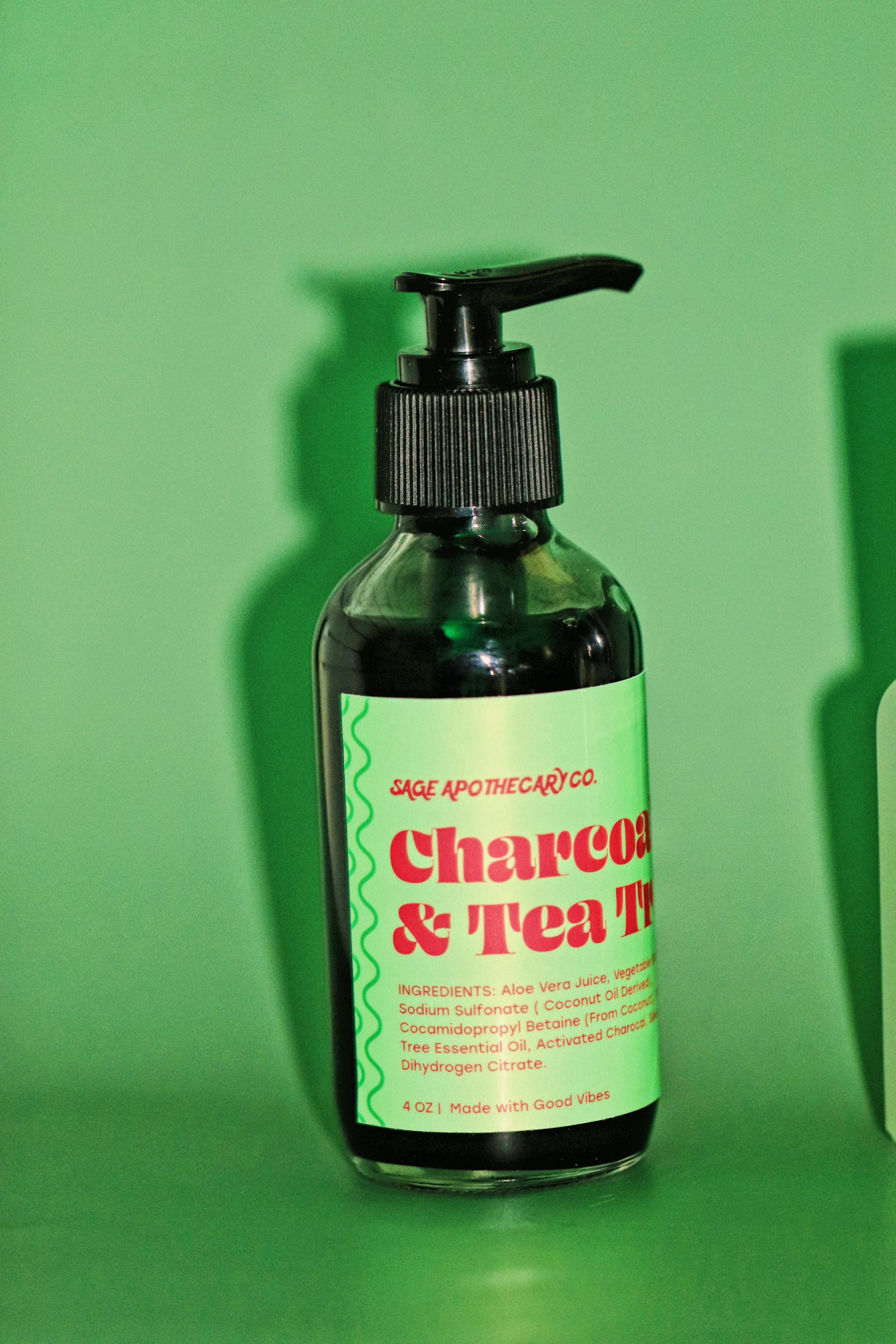 CHARCOAL + TEA TREE FACIAL CLEANSER