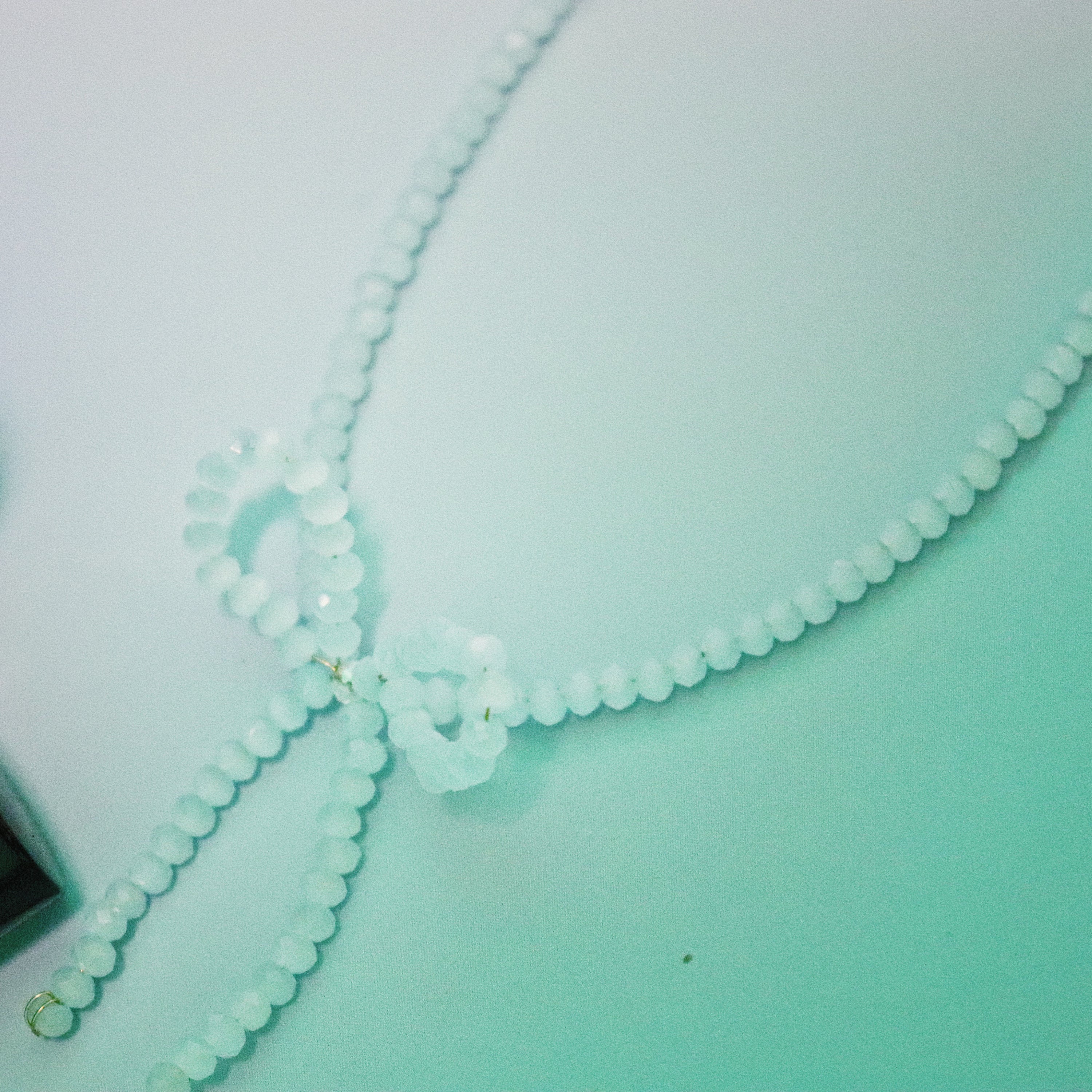 Light Blue Bow Necklace