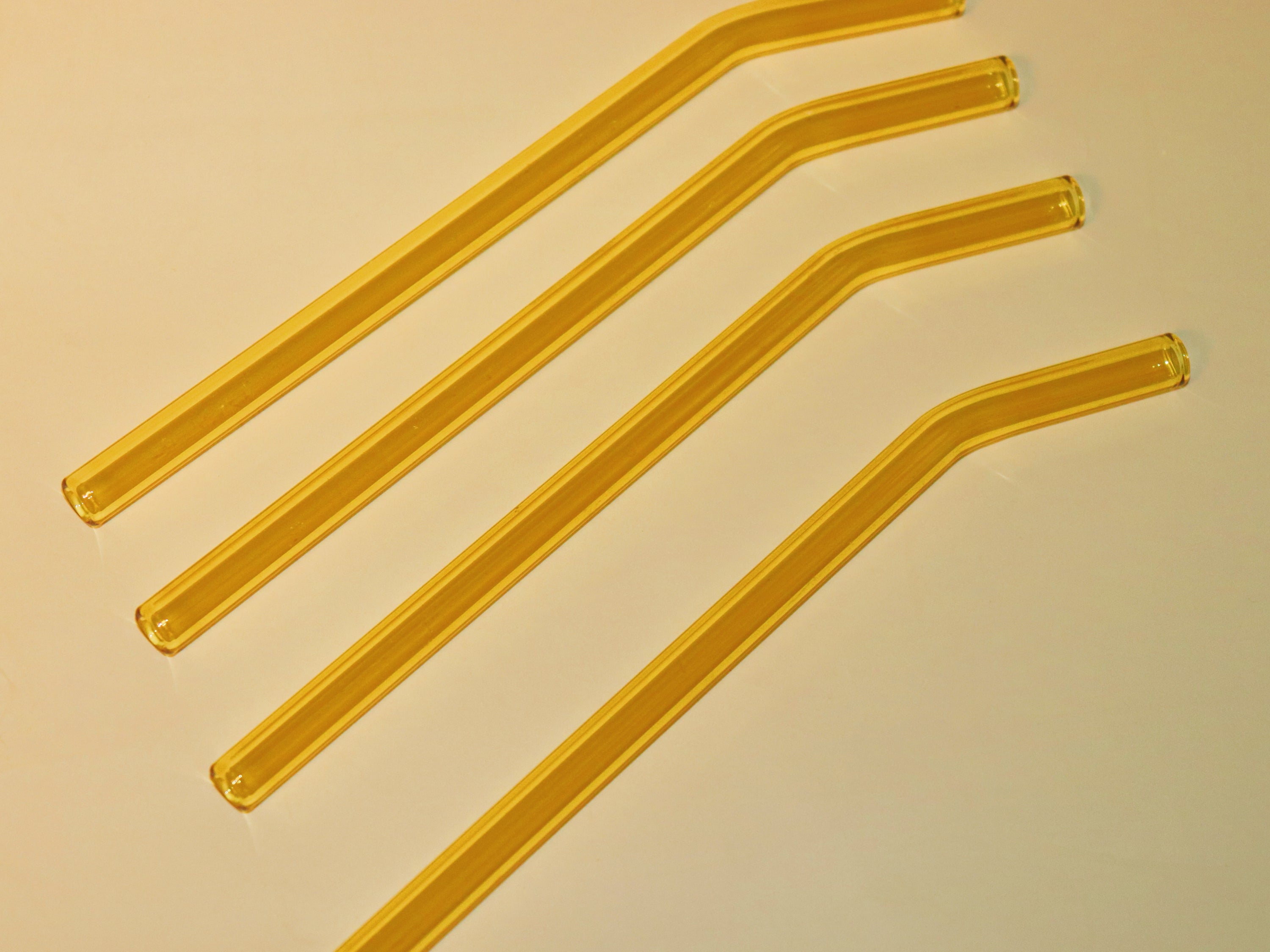 Amber Glass Straws