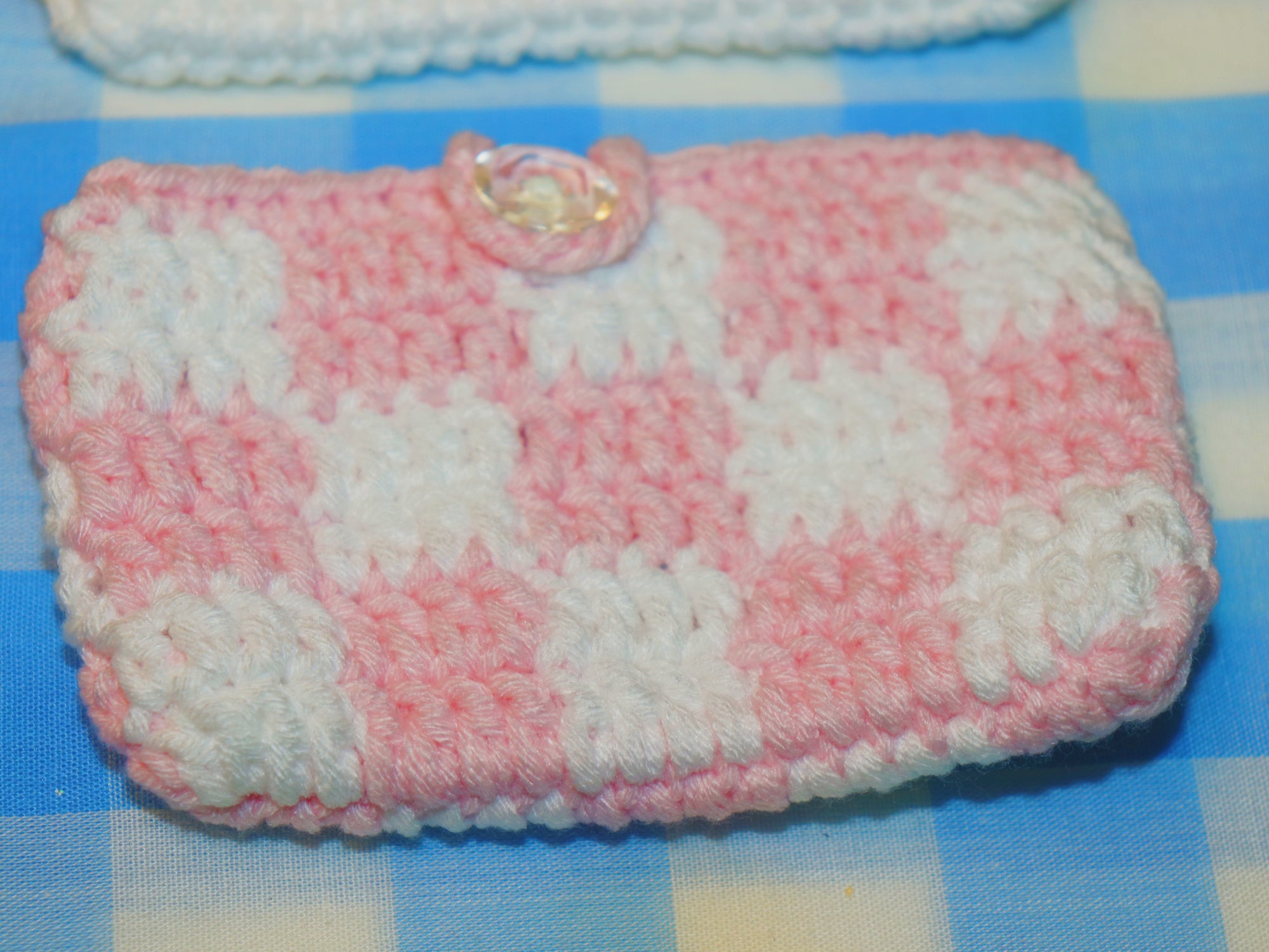 Checkerboard Crochet Wallet