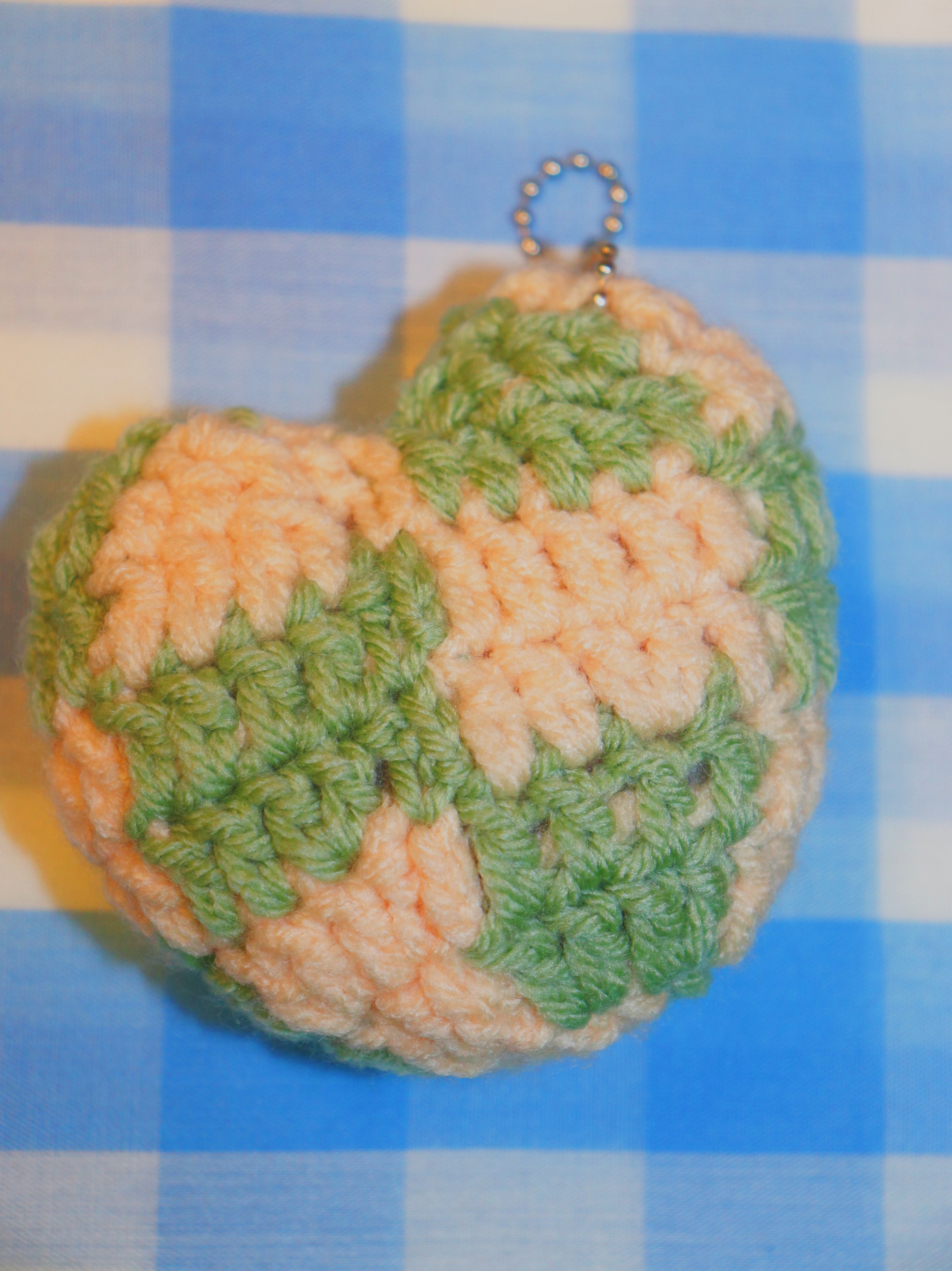 Checkerboard Crochet Heart