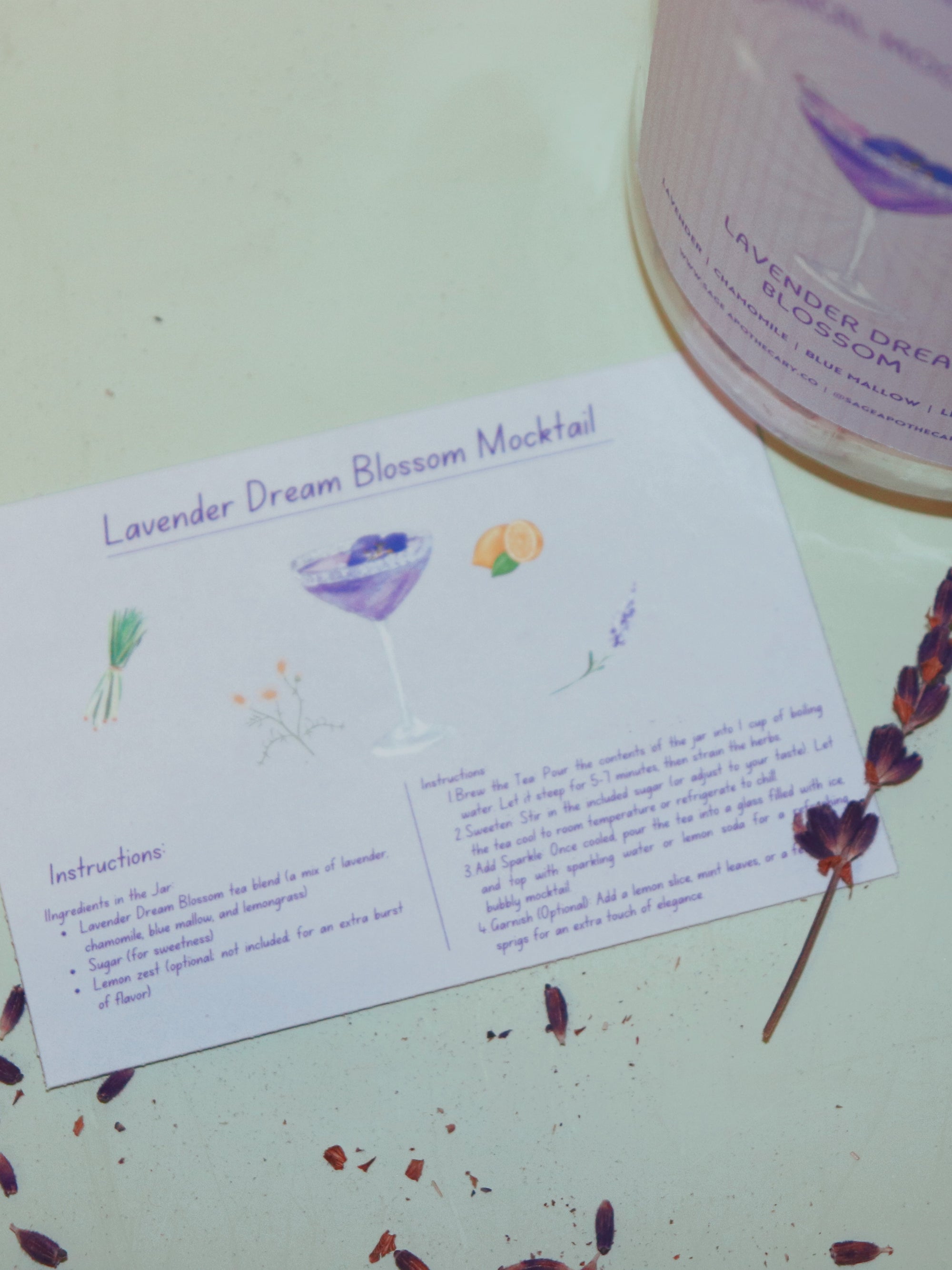 Lavender Dream Blossom Botanical Mocktail Mixer