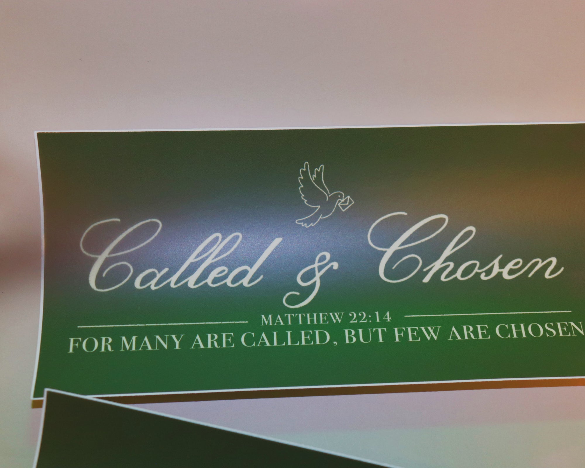 Called and Chosen Bumper Sticker