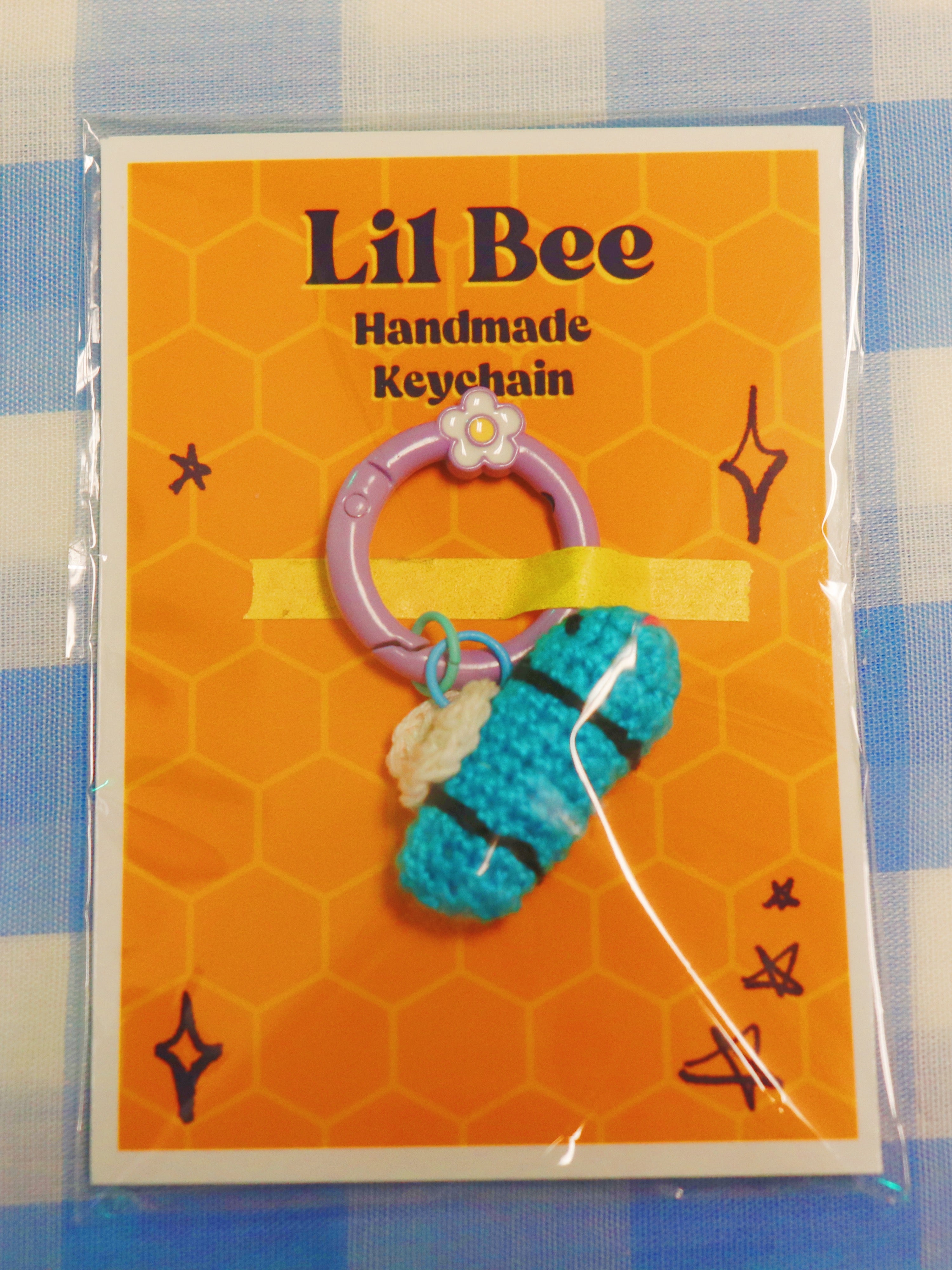 Lil Bee Crochet Keychain