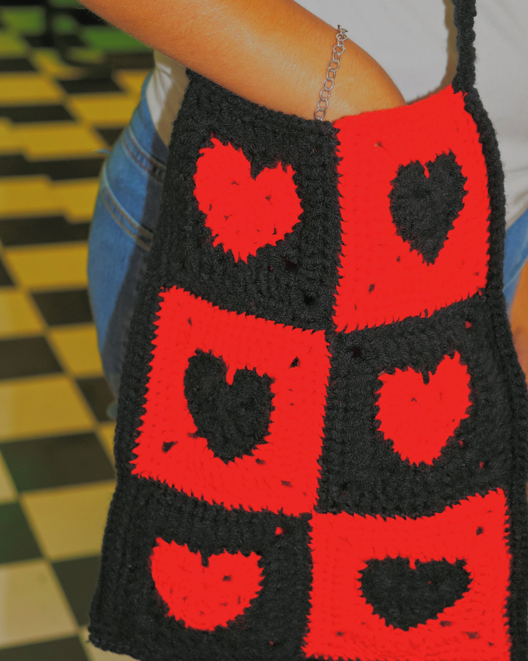 Queen of Hearts Crochet Tote ♥️