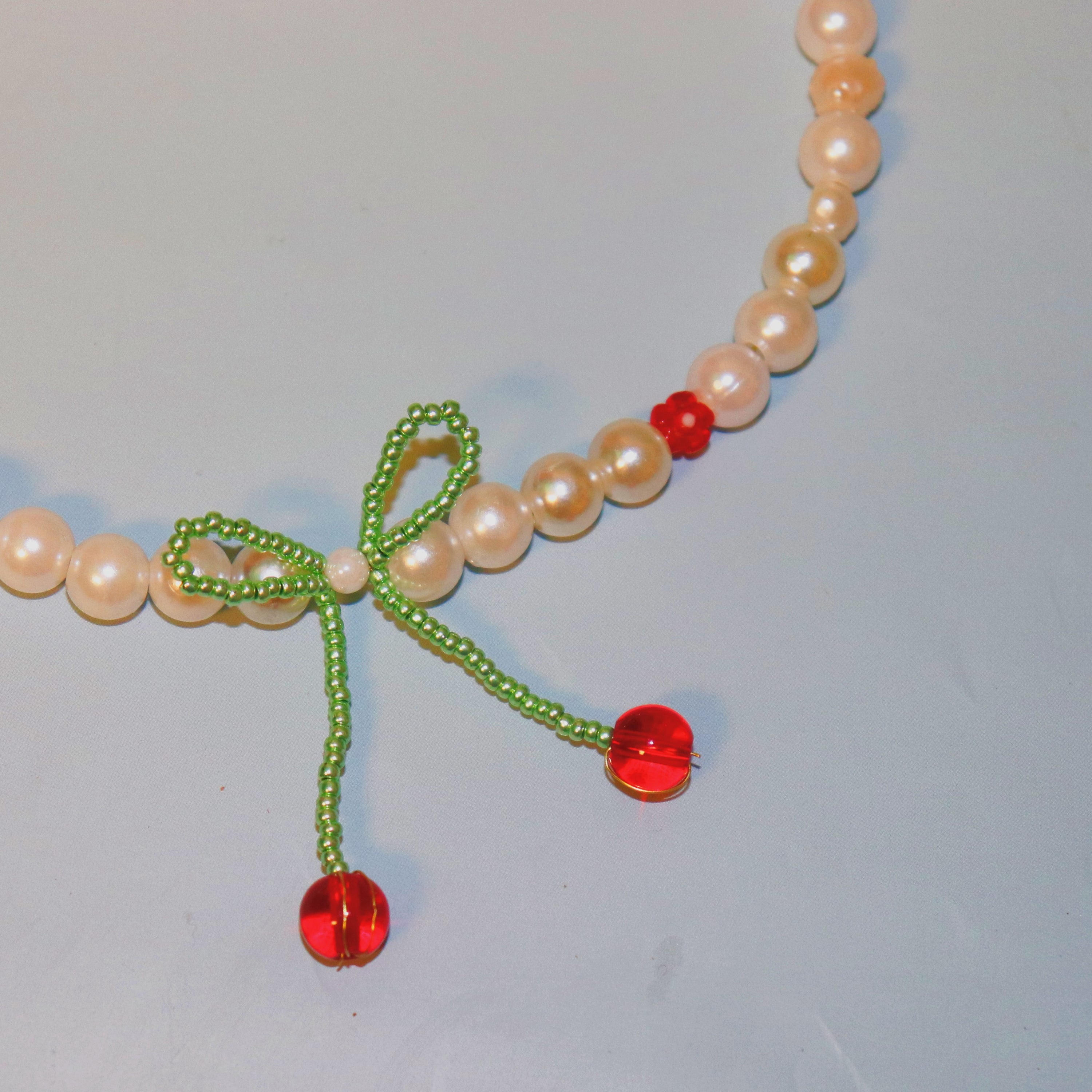 Cherry Pearl Necklace