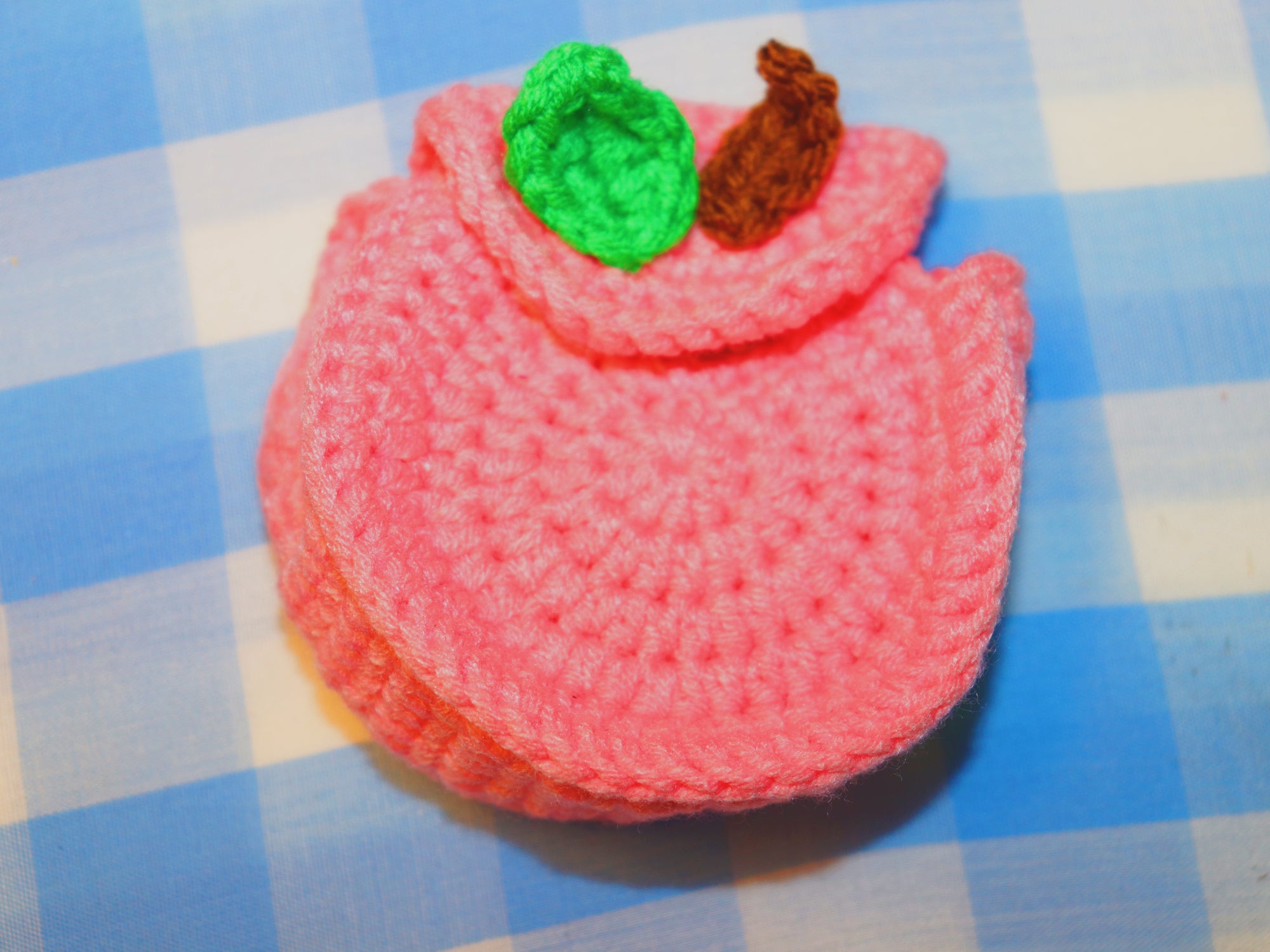 Peachy Keen Crochet Pouch