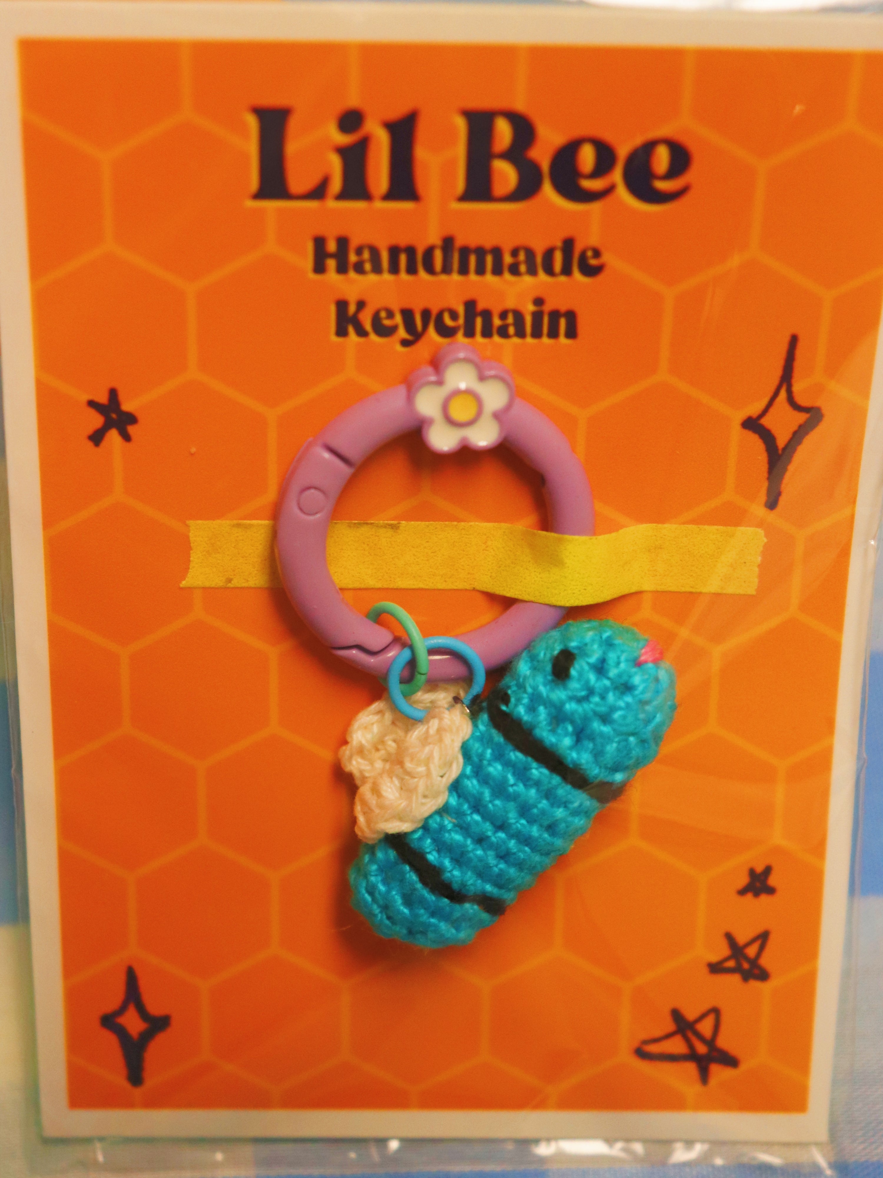 Lil Bee Crochet Keychain