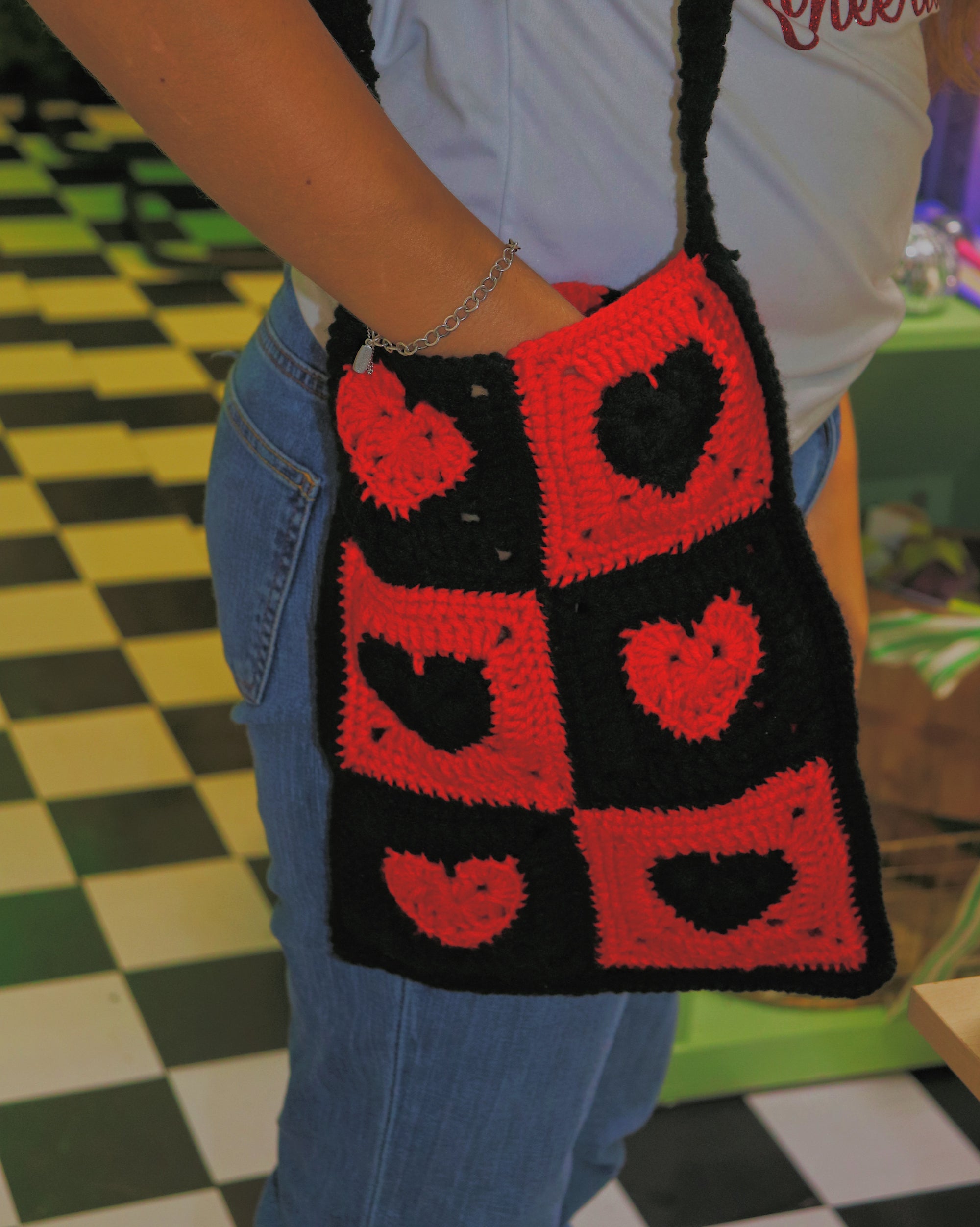 Queen of Hearts Crochet Tote ♥️