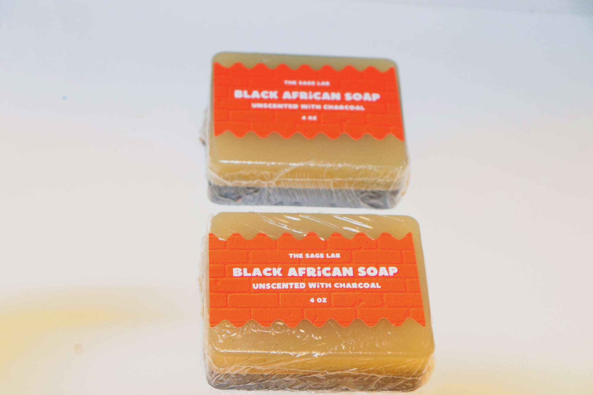 Black African Soap Unscented with Charcoal