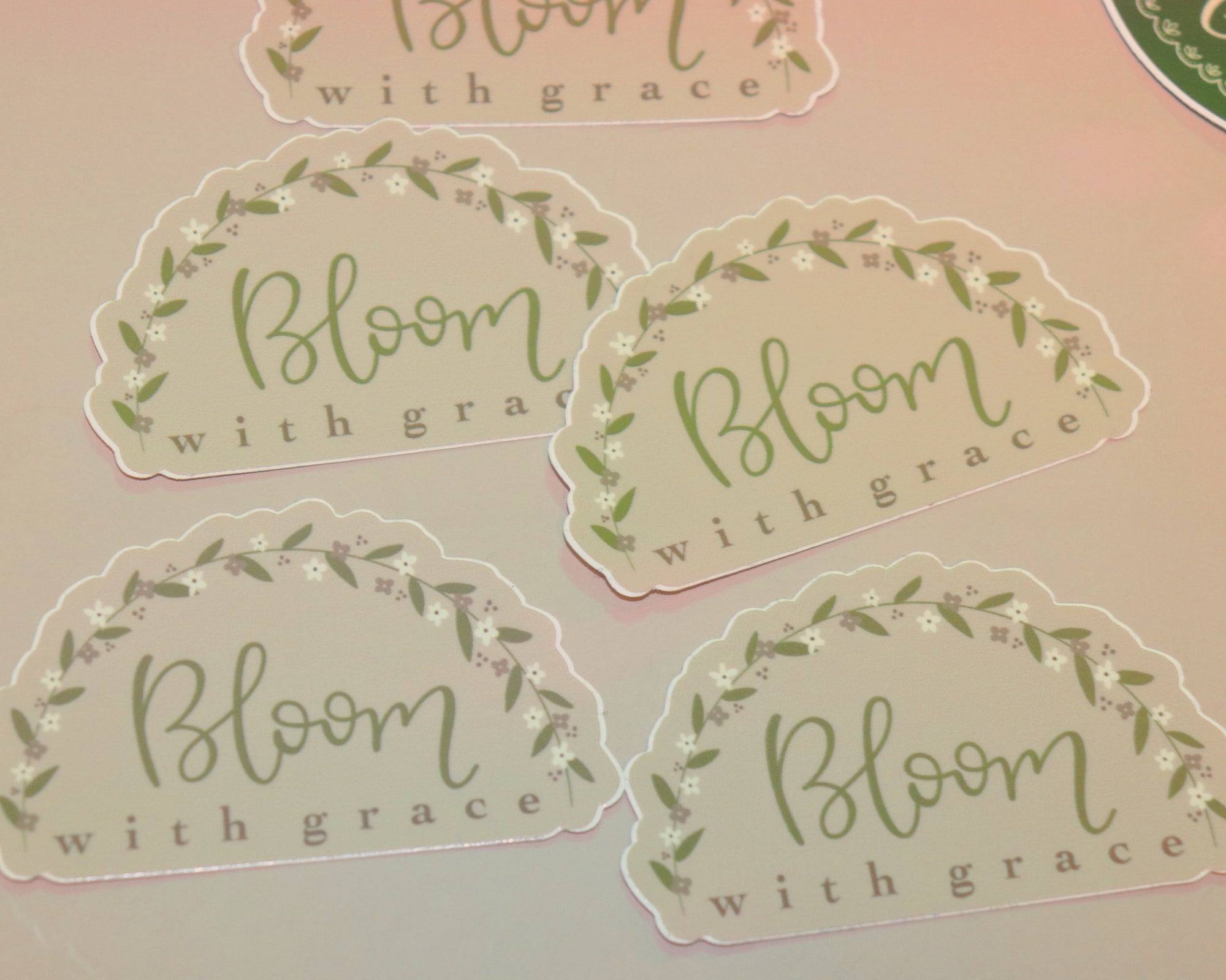 Bloom with Grace Sticker