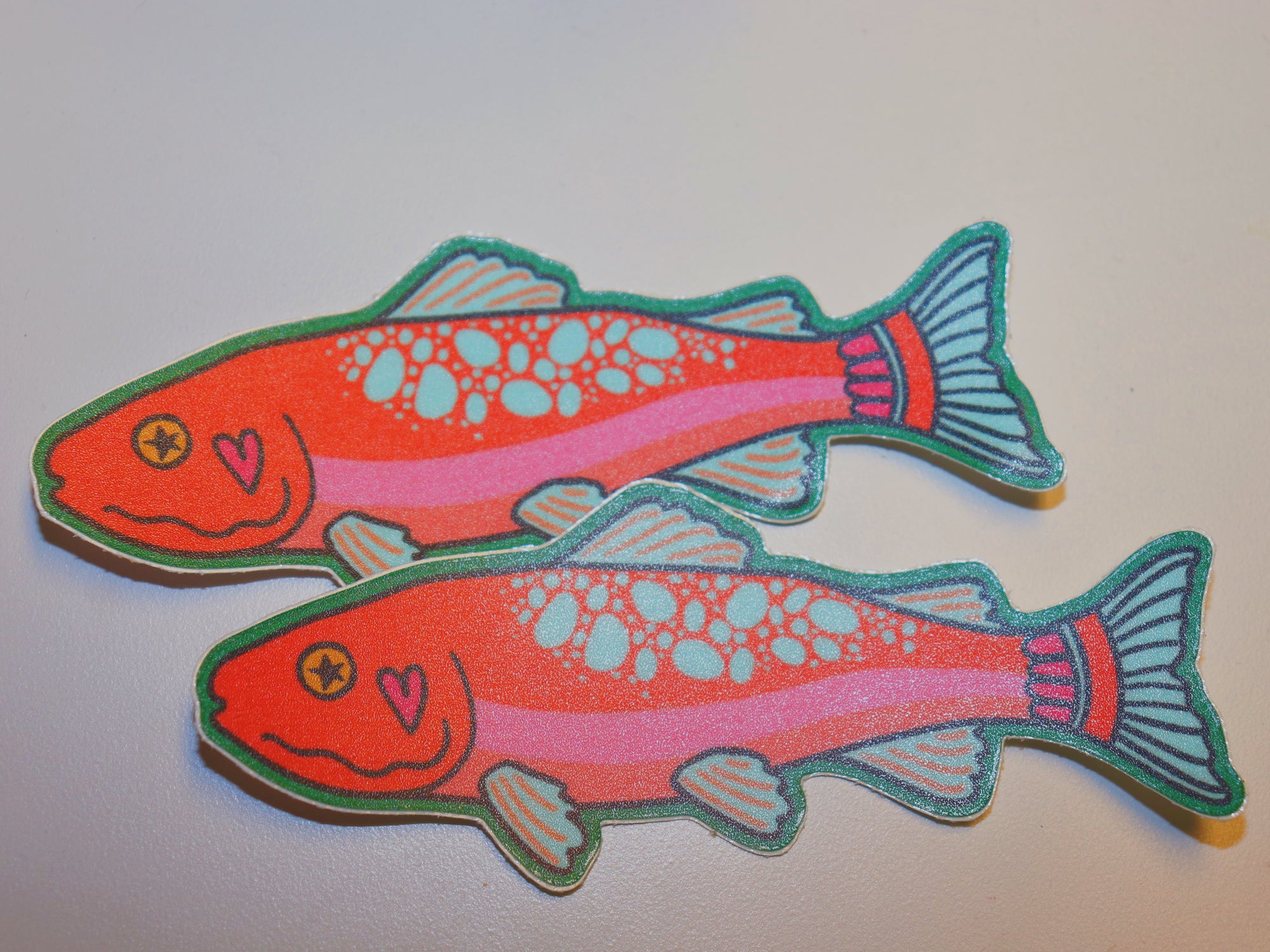 Pink Sardine Fish Sticker