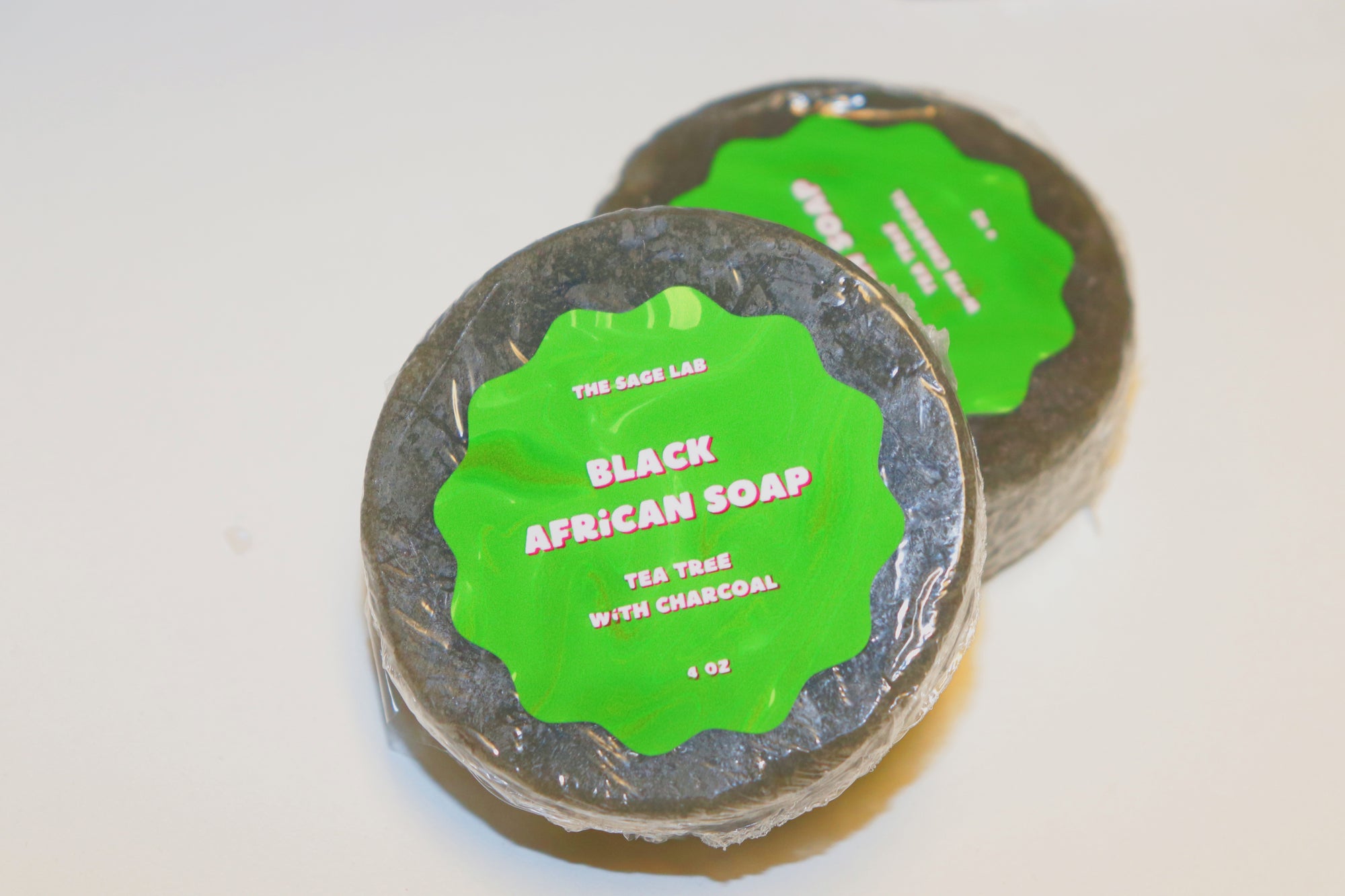 Black African Soap with Charcoal & Tea Tree Oil